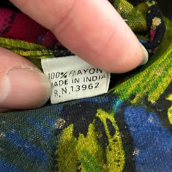 Unbranded Women Rectangle Scarf Head Neck One Size Lightweight Boho Artsy - Picture 5 of 7